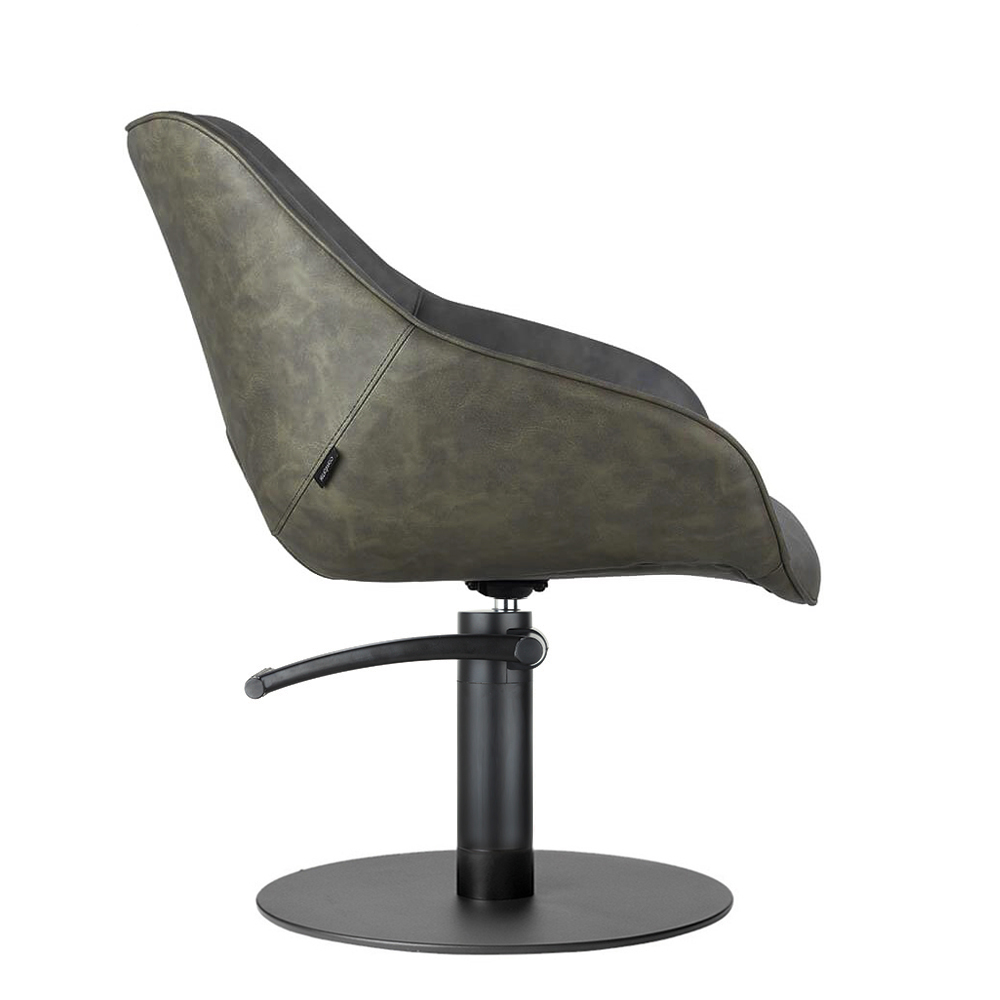 4109-SG Dawn Sage Green Salon Chair Omega Side